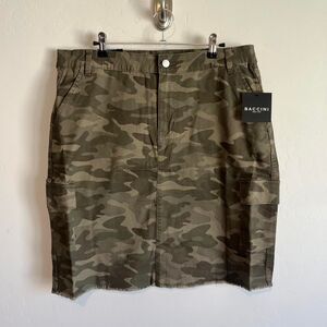 Women's Green and Khaki Skirt
